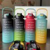 Motivational Water Bottle 2Liters, 800ml and 200ml