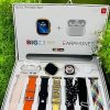 I20 Ultra MAX Suit 10 in 1 Set BT Calling Smart Watch with AMOLED Display & Activity, Health Tracker for Men & Women