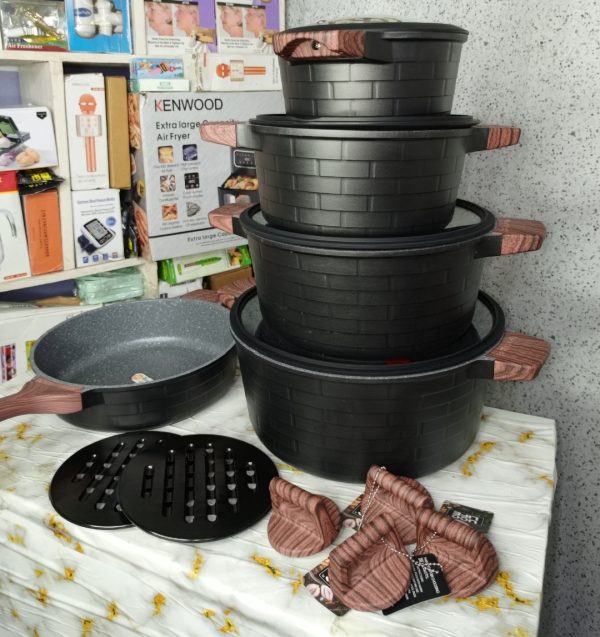UCC Life Granite Coating Cookware Set–13 Pieces