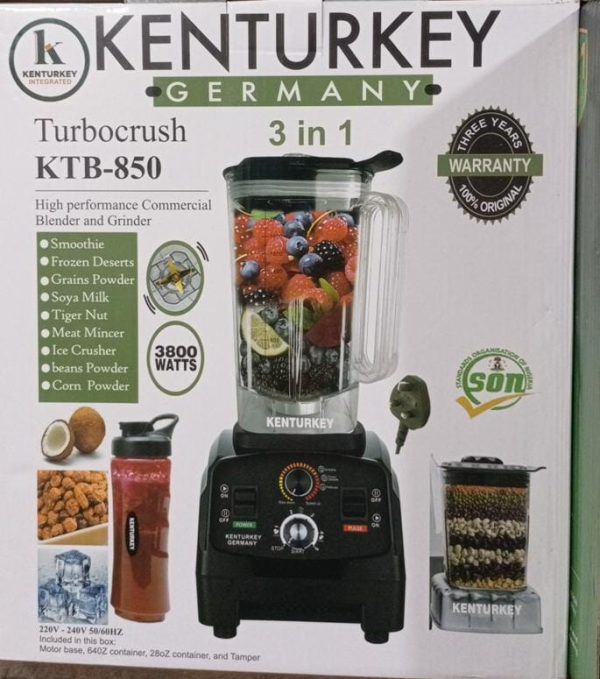 Kentucky Turbocrush KTB-850 Commercial Blender and Grinder