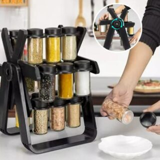 Rotating Spice Rack 18 Jar