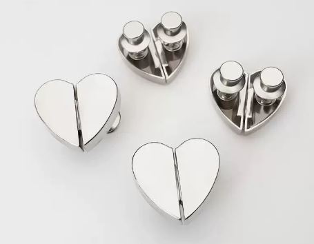 Heart-Shaped Curtain Magnetic Buckle Closure Fixing Device Buckle Gap Anti-Light Leakage Artifact Invisible Magnetic Curtain Buckle - Image 2