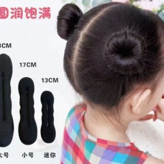 Flower Bud Black Fluffy Sponge Hair Bun Tool Ball Hair Bun Tool Hair Stick Hair Accessories