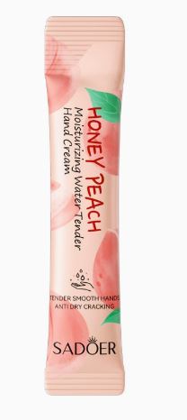 Sadoer Fruit Series Hand Cream Peach Moisturizing Rejuvenation Strips Autumn and Winter 5Pieces - Image 3