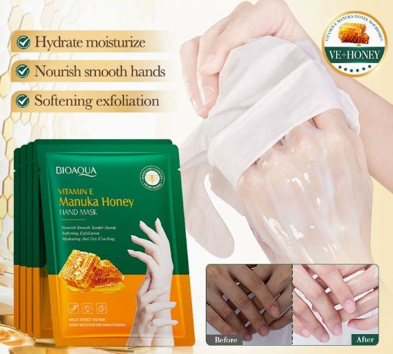BIOAOUA Vitamin E Manuka Honey Nourishing Hand Mask