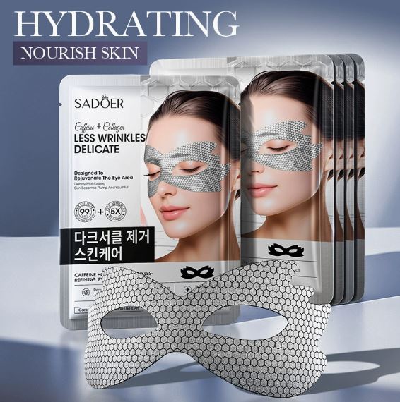 SADOER Caffeine Honeycomb Anti-Wrinkle Tight Eye Mask Moisturizing Paste